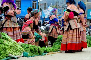 mercati etnici a bac ha sapa vietnam