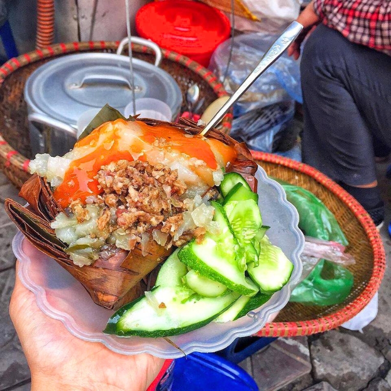 Le Banh Gio (Gâteau pyramidal à la vapeur) fondant et savoureux, idéal pour les repas hivernaux à Hanoi
