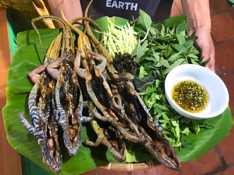 Plats à base de dông (lézard des sables)
