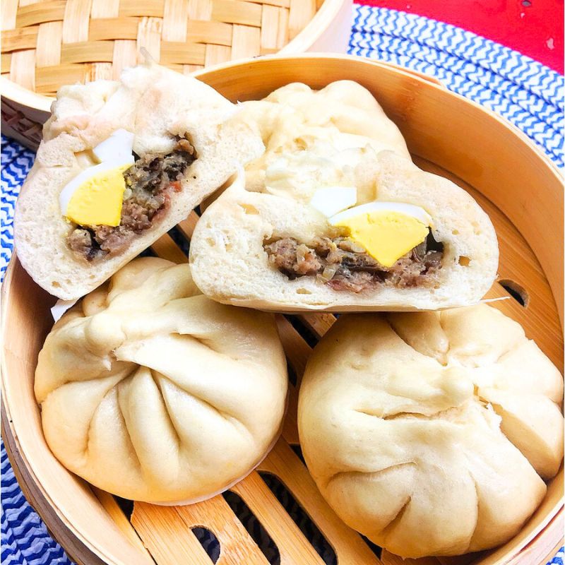 Banh bao — brioche à la vapeur vietnamienne, pratique pour le petit-déjeuner.
