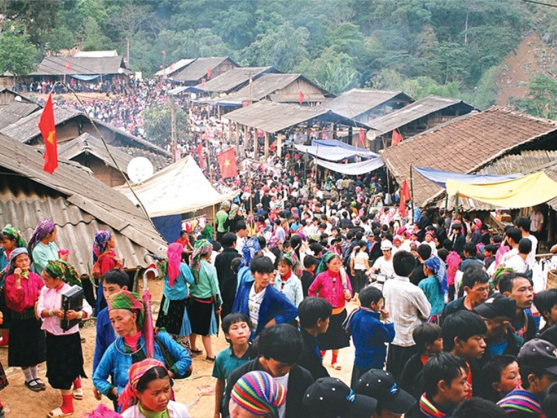 marché de Khau Vai
